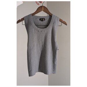 DRAWER Cashmere-Silk Blend Glitter Knit Top